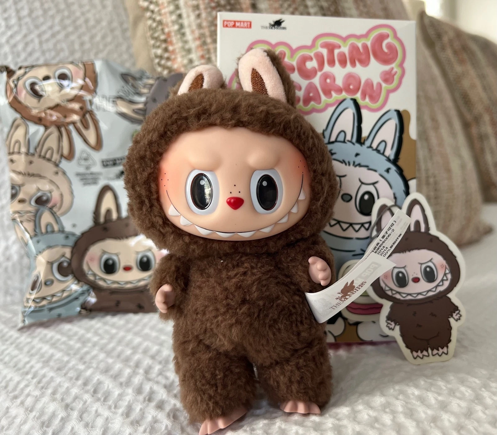 Authentic POP MART Labubu the Monsters Exciting Macaron - Chestnut Cocoa SECRET