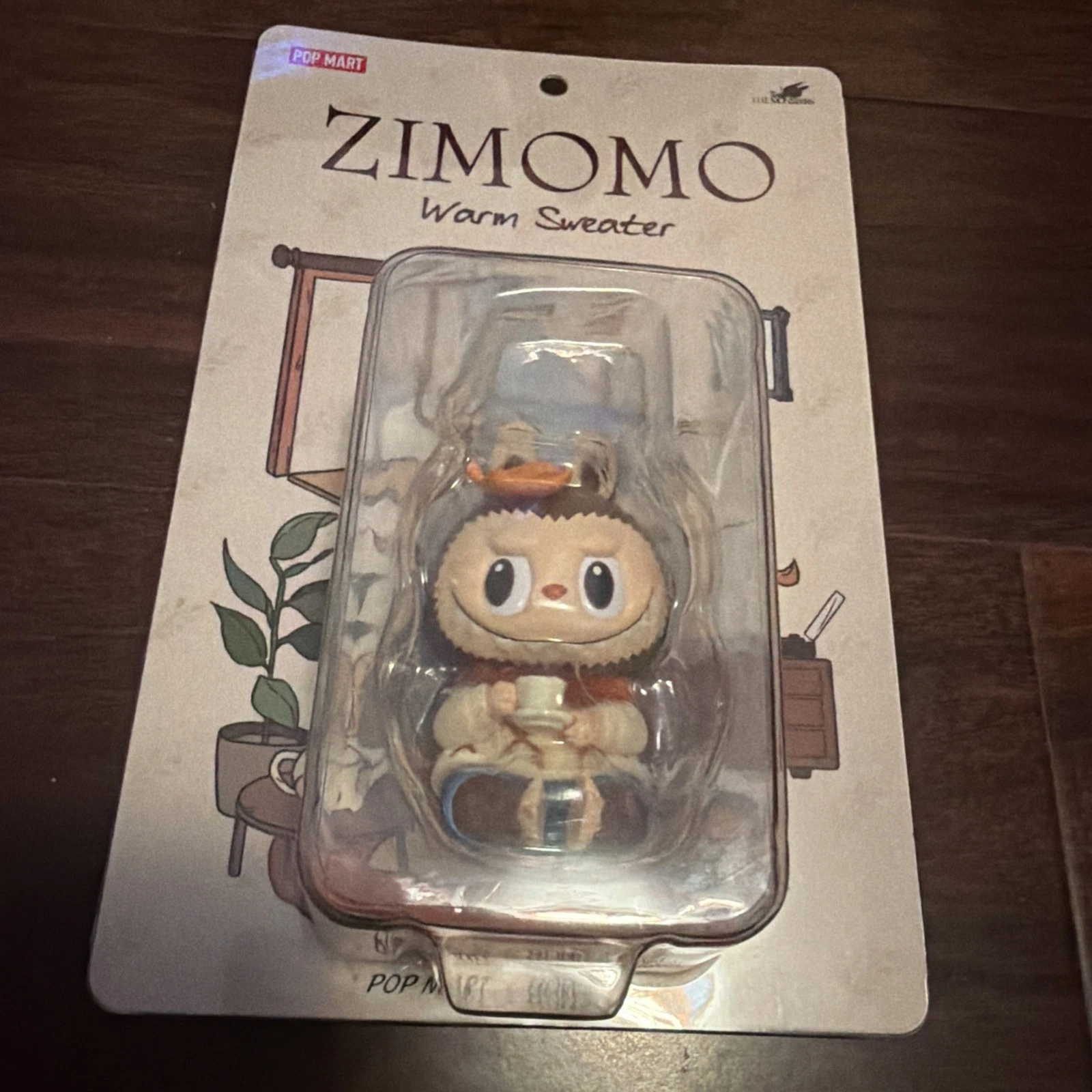 AUTHENTIC POP MART ZIMOMO Warm Sweater Vinyl Plush Figure New Sealed US SELLER