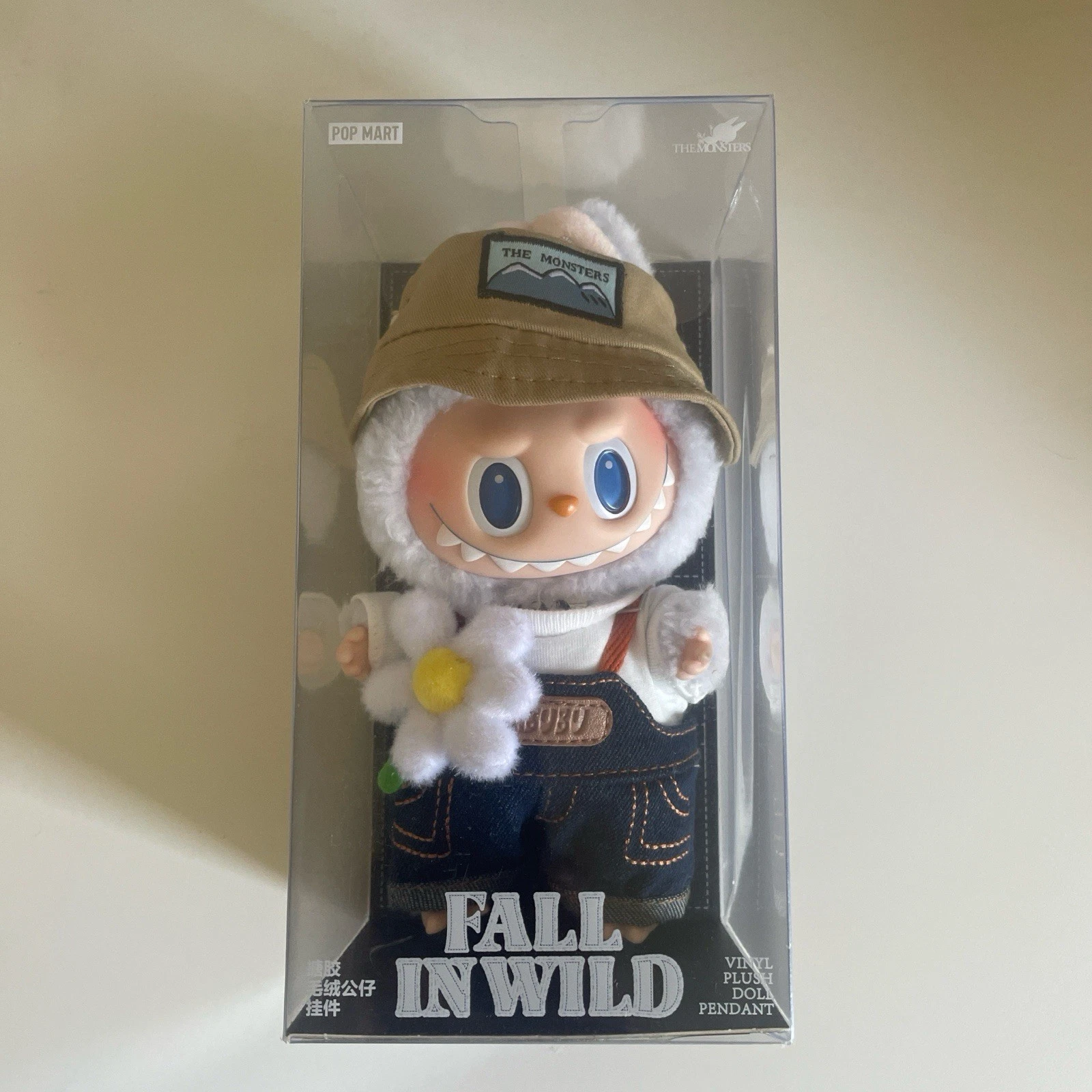 Authentic POPMART Labubu THE MONSTERS FALL IN WILD Vinyl Plush Pendant New