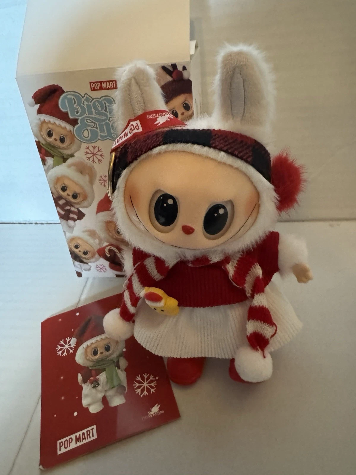 Christmas Edition Labubu Vinyl Plush Keychain Pendant Open Box