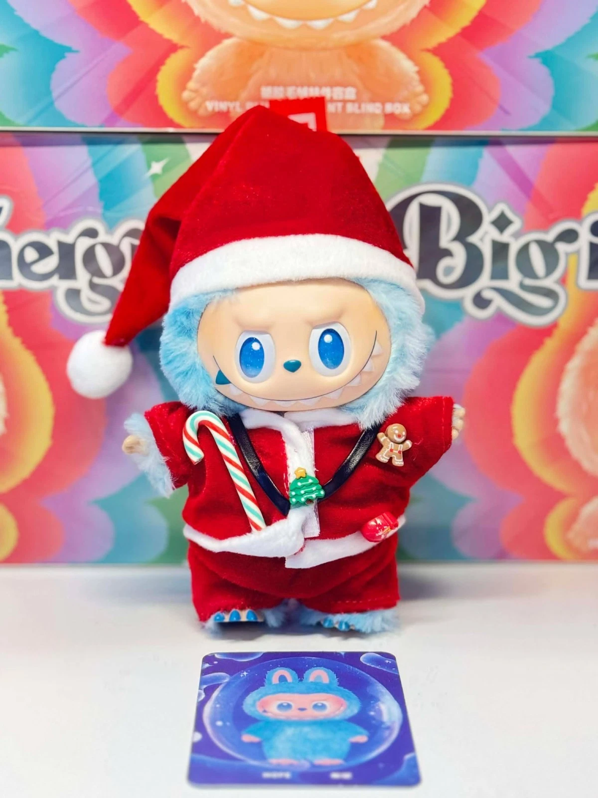 🔥HOT🔥AUTHENTIC POP MART LABUBU MONSTERS BIG INTO ENERGY VINYL PLUSH+🔥outfit🔥