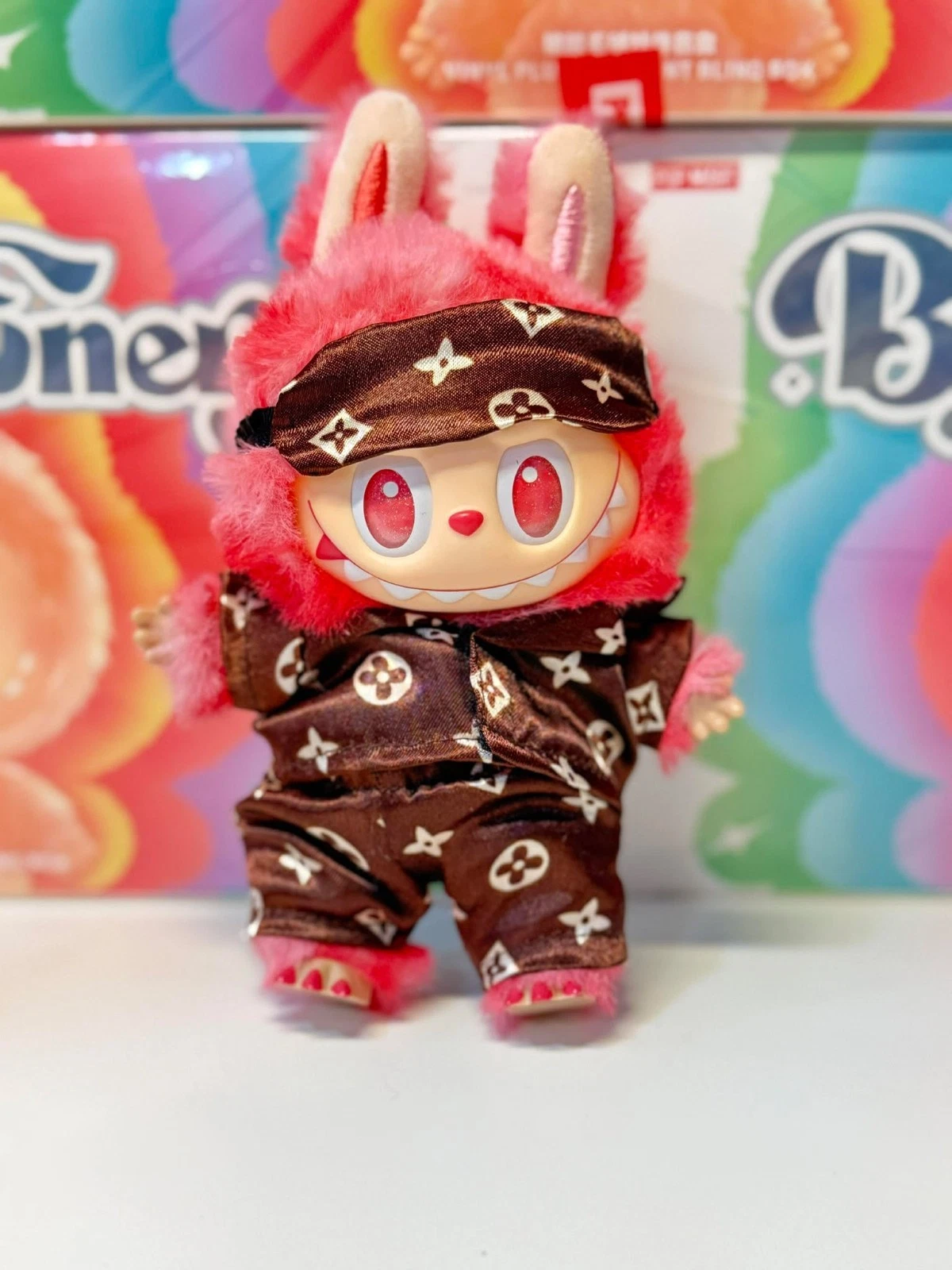 🔥HOT🔥AUTHENTIC POP MART LABUBU MONSTERS BIG INTO ENERGY VINYL PLUSH+🔥outfit🔥