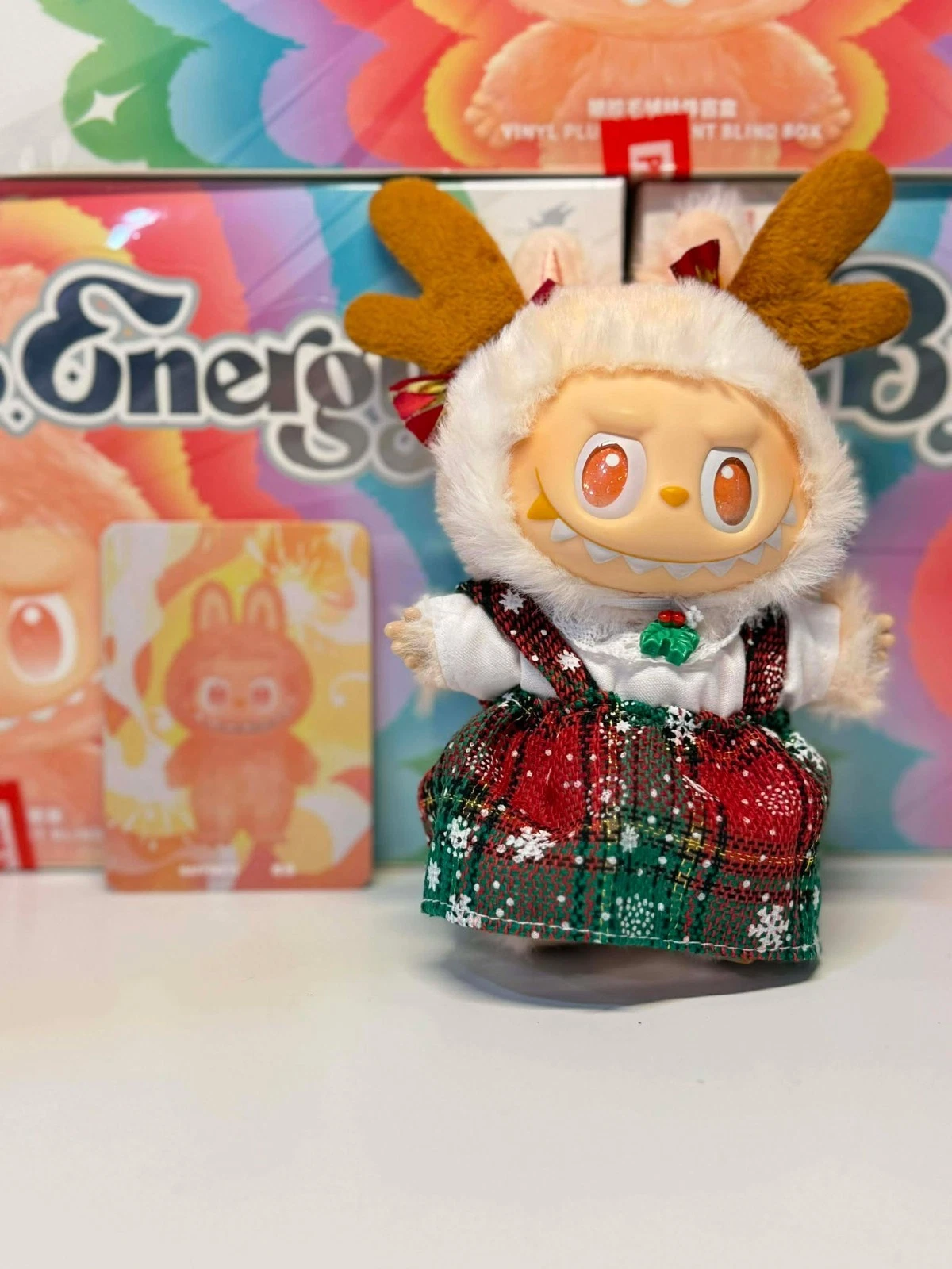 🔥HOT🔥AUTHENTIC POP MART LABUBU MONSTERS BIG INTO ENERGY VINYL PLUSH+🔥outfit🔥