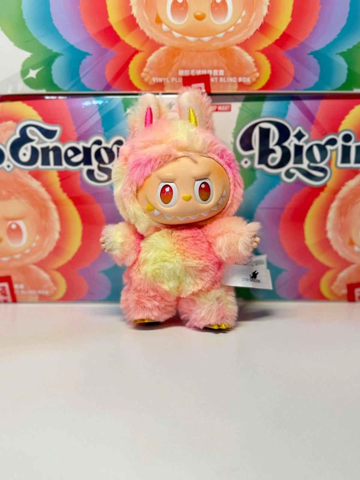 🔥HOT🔥AUTHENTIC POP MART LABUBU MONSTERS BIG INTO ENERGY VINYL PLUSH+🔥outfit🔥