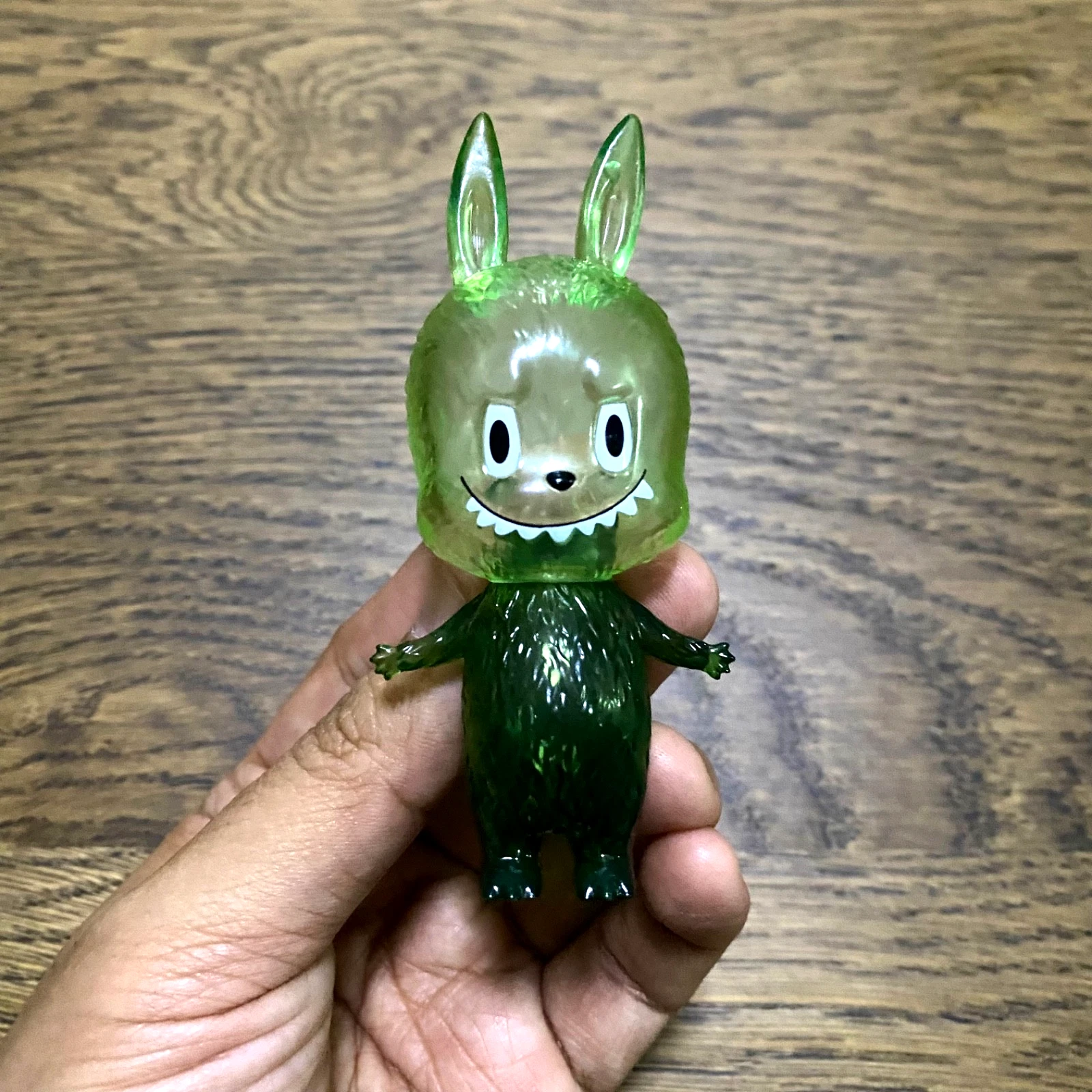 HOW2WORK : FIGURE SOFUBI MINI LABUBU ZIMOMO BLIND BOX POP MART 3.5 IN : GREEN