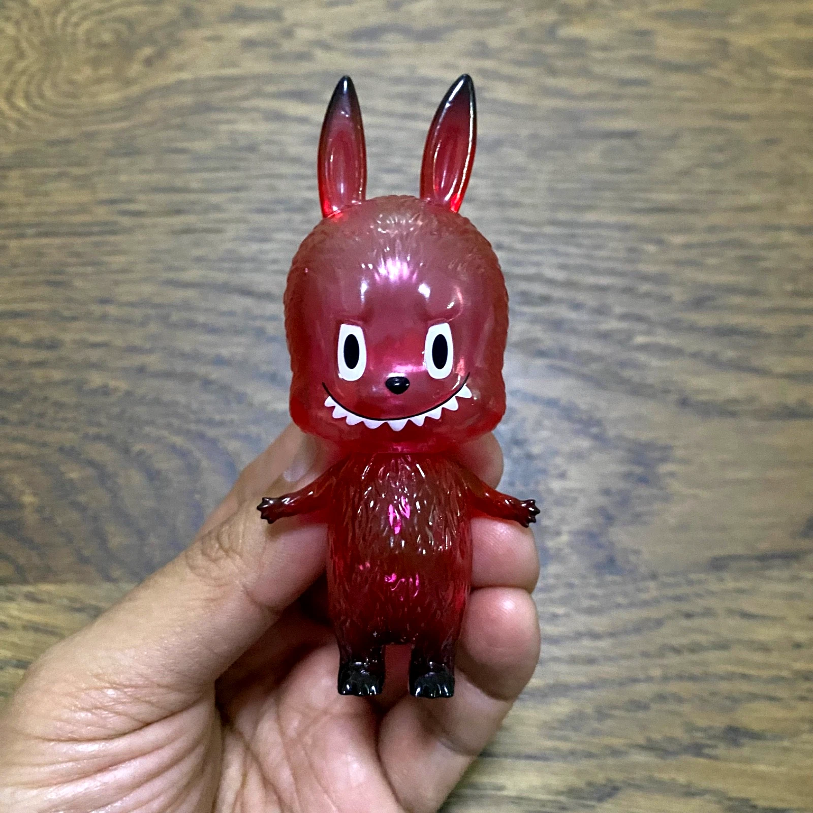 HOW2WORK : FIGURE SOFUBI MINI LABUBU ZIMOMO BLIND BOX POP MART 3.5 IN : RED