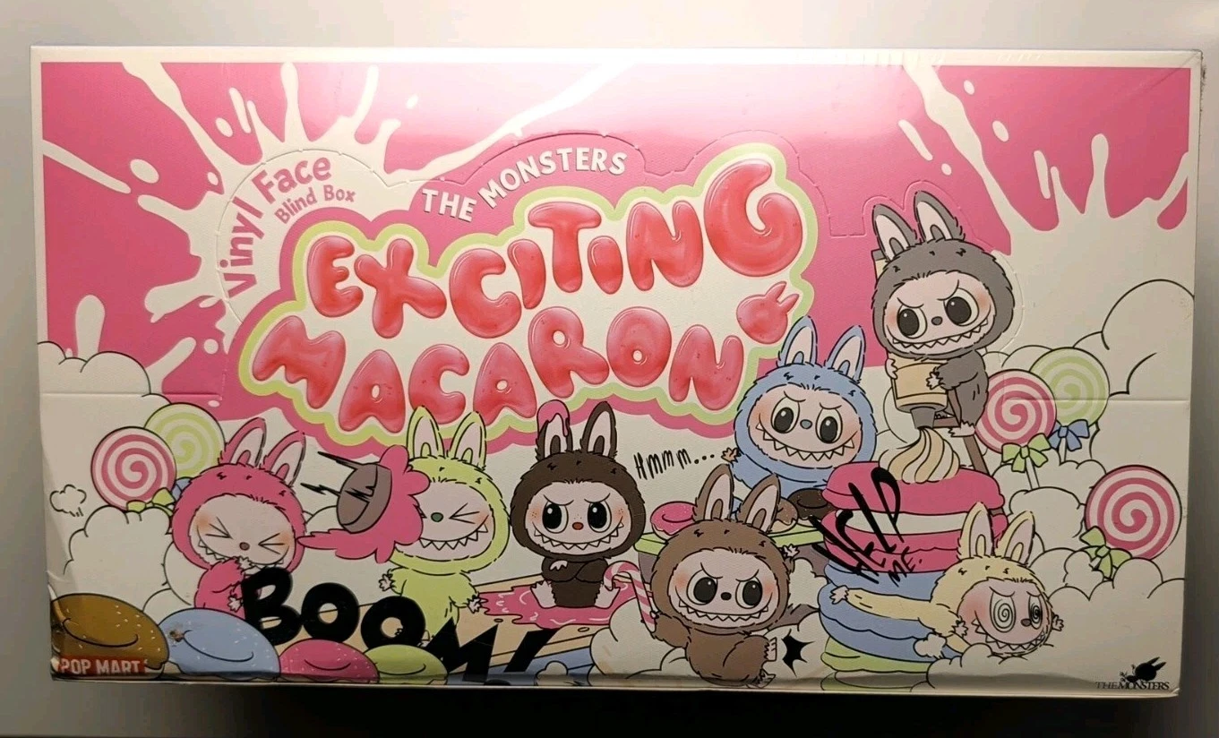 Labubu Exciting Macaron Vinyl Face Sealed Full Case 6 Blind Boxes Case Pop Mart