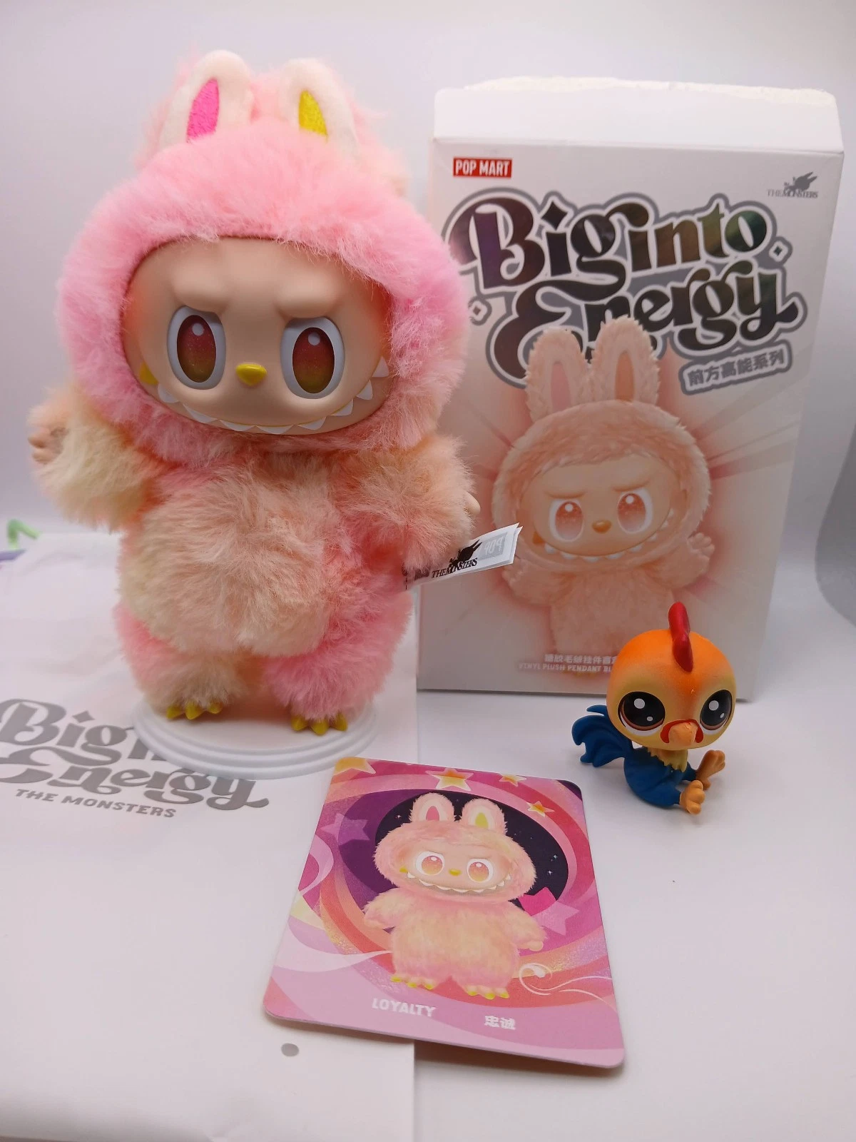 ✨Labubu/The Monsters: Big Into Energy Series Hanging Plush Pendant✨🩷Loyalty🩷