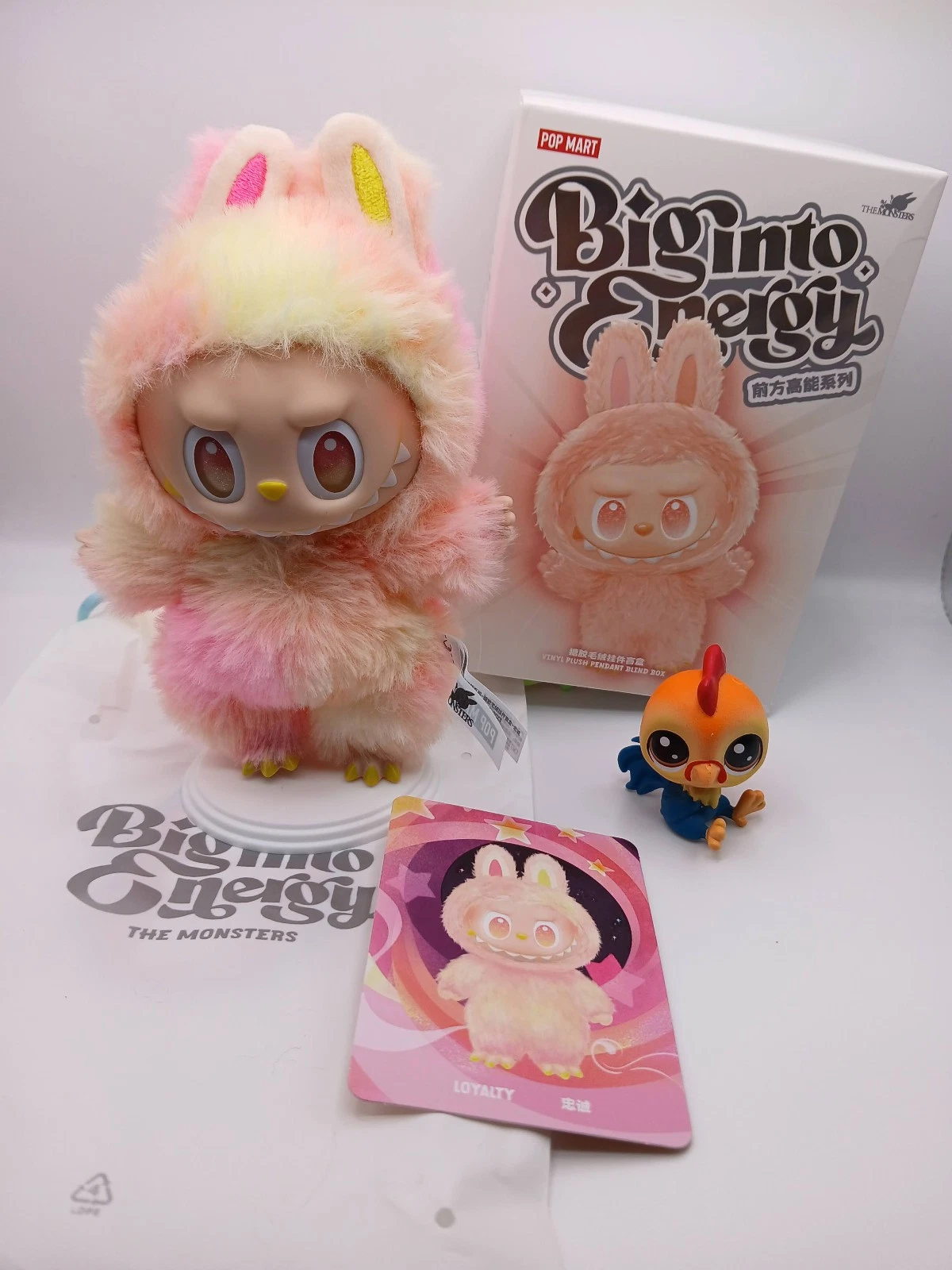 ✨Labubu/The Monsters: Big Into Energy Series Hanging Plush Pendant✨🩷Loyalty🩷