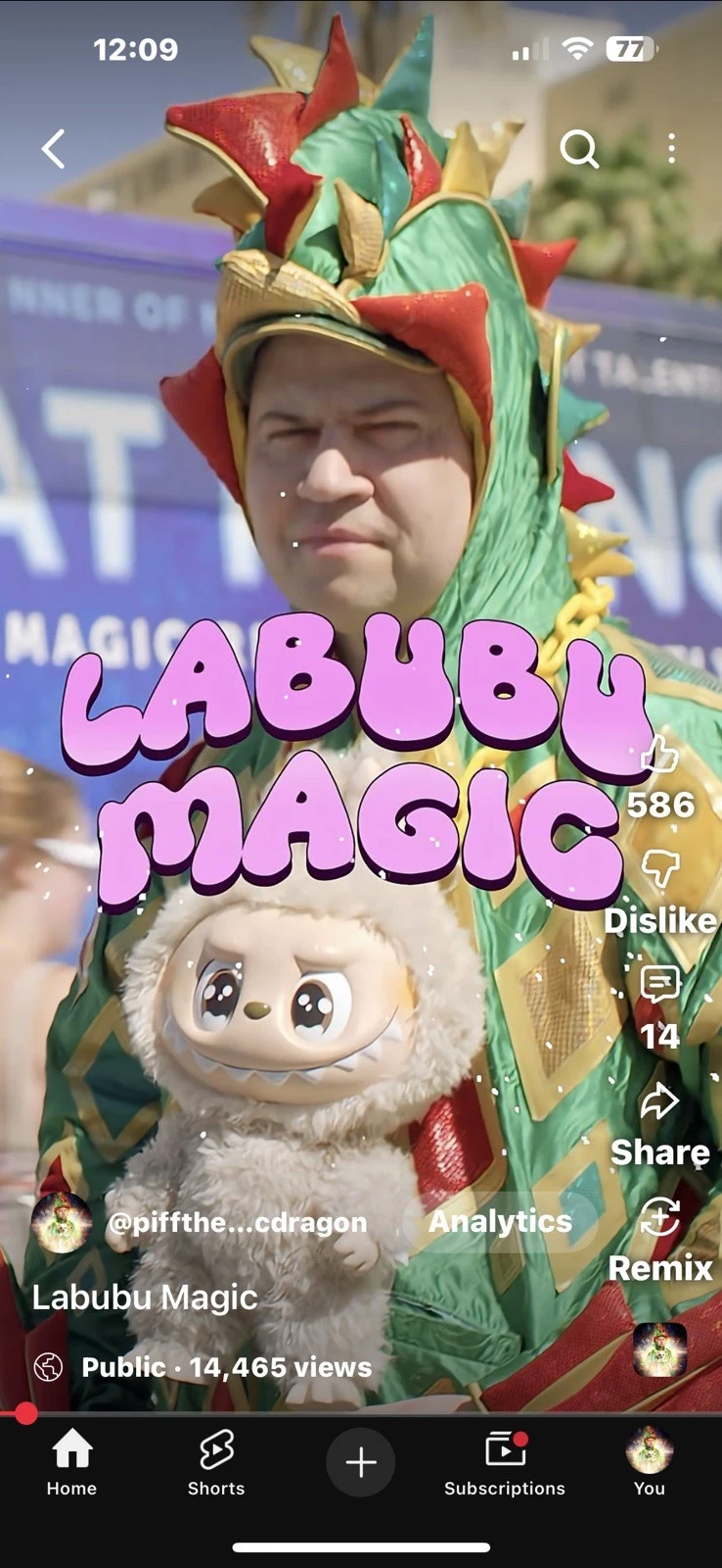 PIFF THE MAGIC DRAGON PRESENTS: AUTHENTIC-Pop Mart-T - LABUBU-FLIP WITH ME