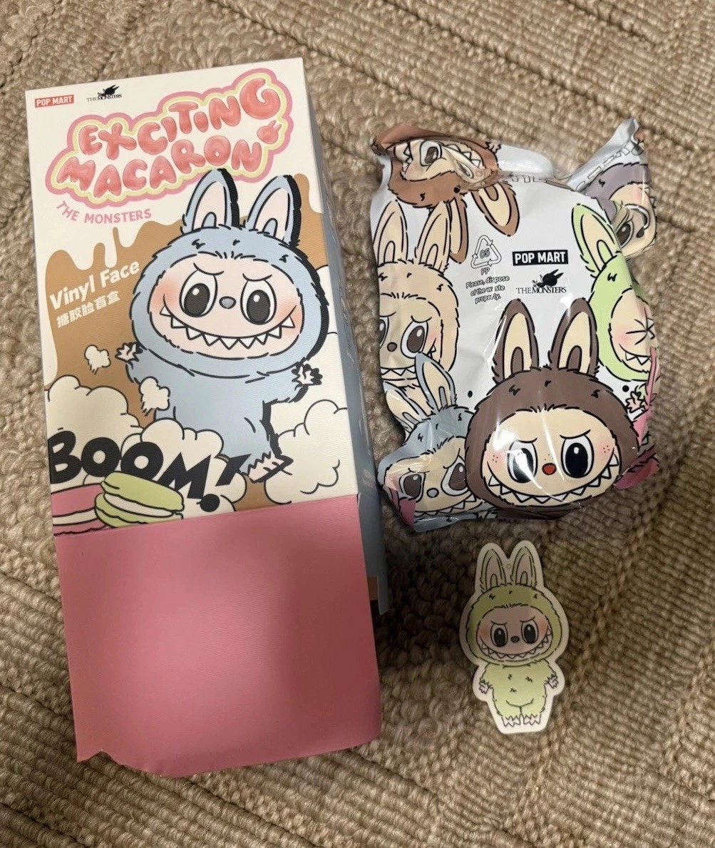 POP MART EXCITING MACARON, GREEN GRAPE, OPEN BOX, SEALED IN BAG. AUTHENTIC