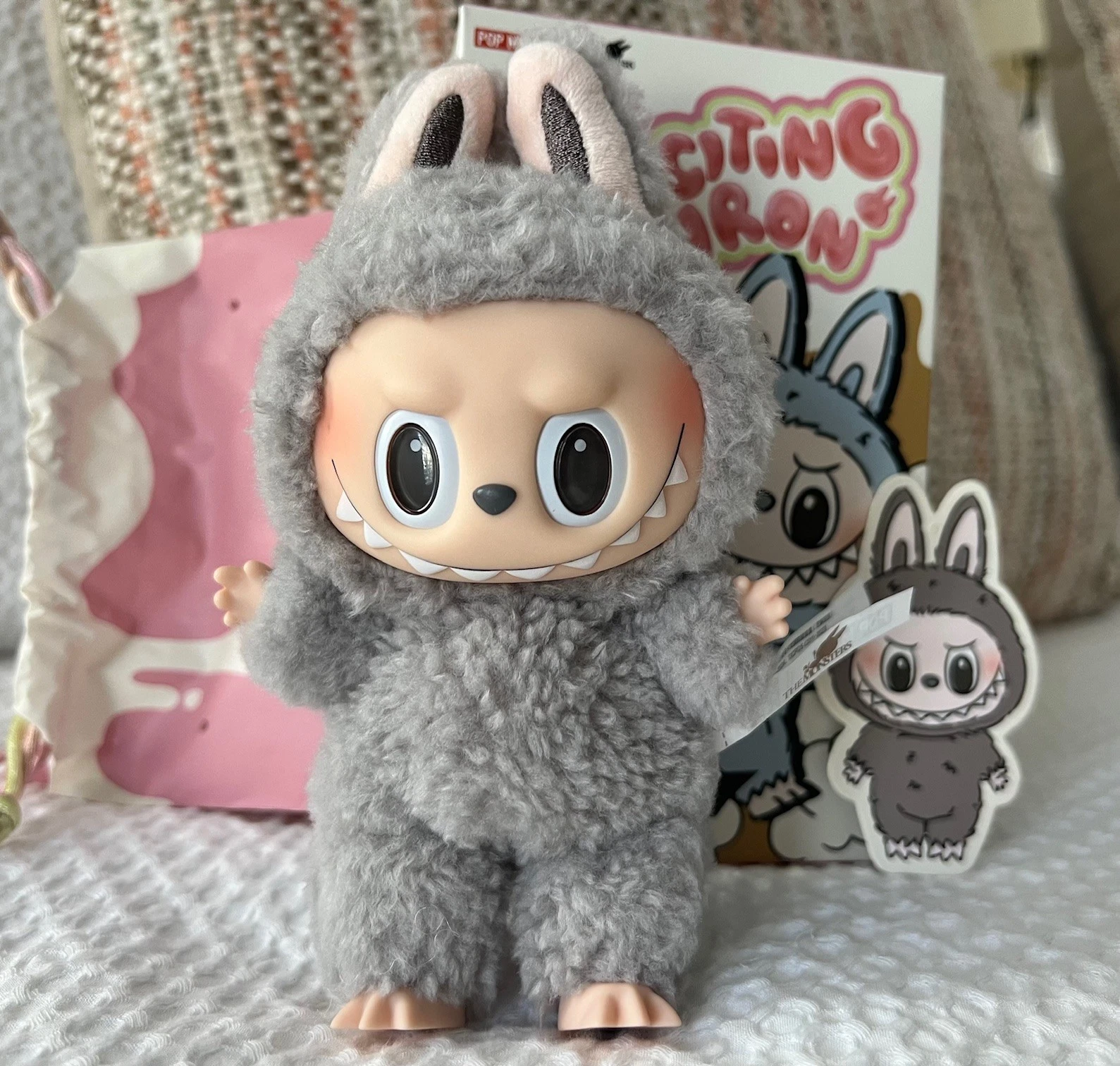 POP MART Labubu The Monsters Exciting Macaron Vinyl Blind Box Sesame Bean