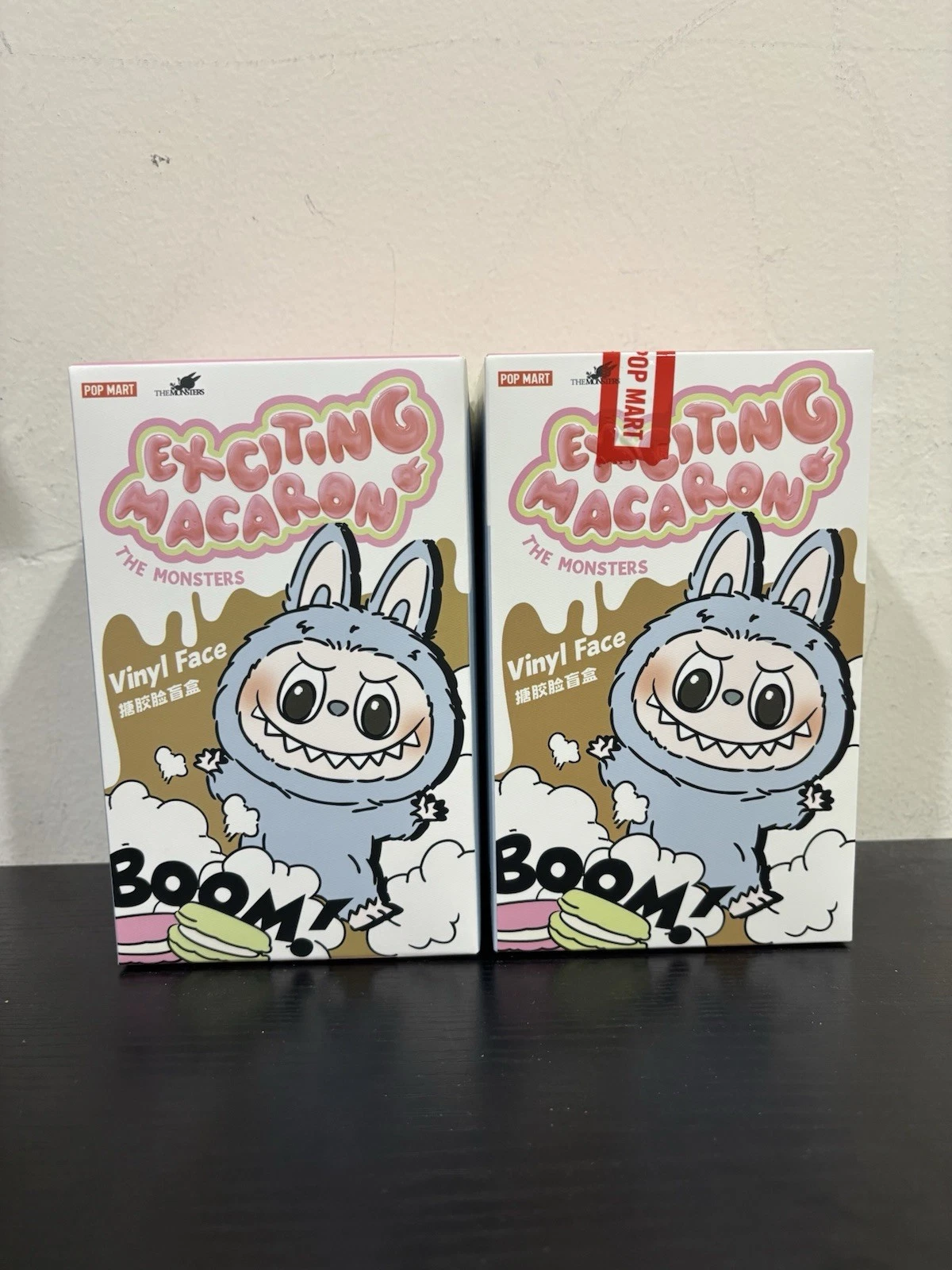 POP MART Labubu The Monsters Exciting Macaron Vinyl Blind Box-Set of 2 Authentic