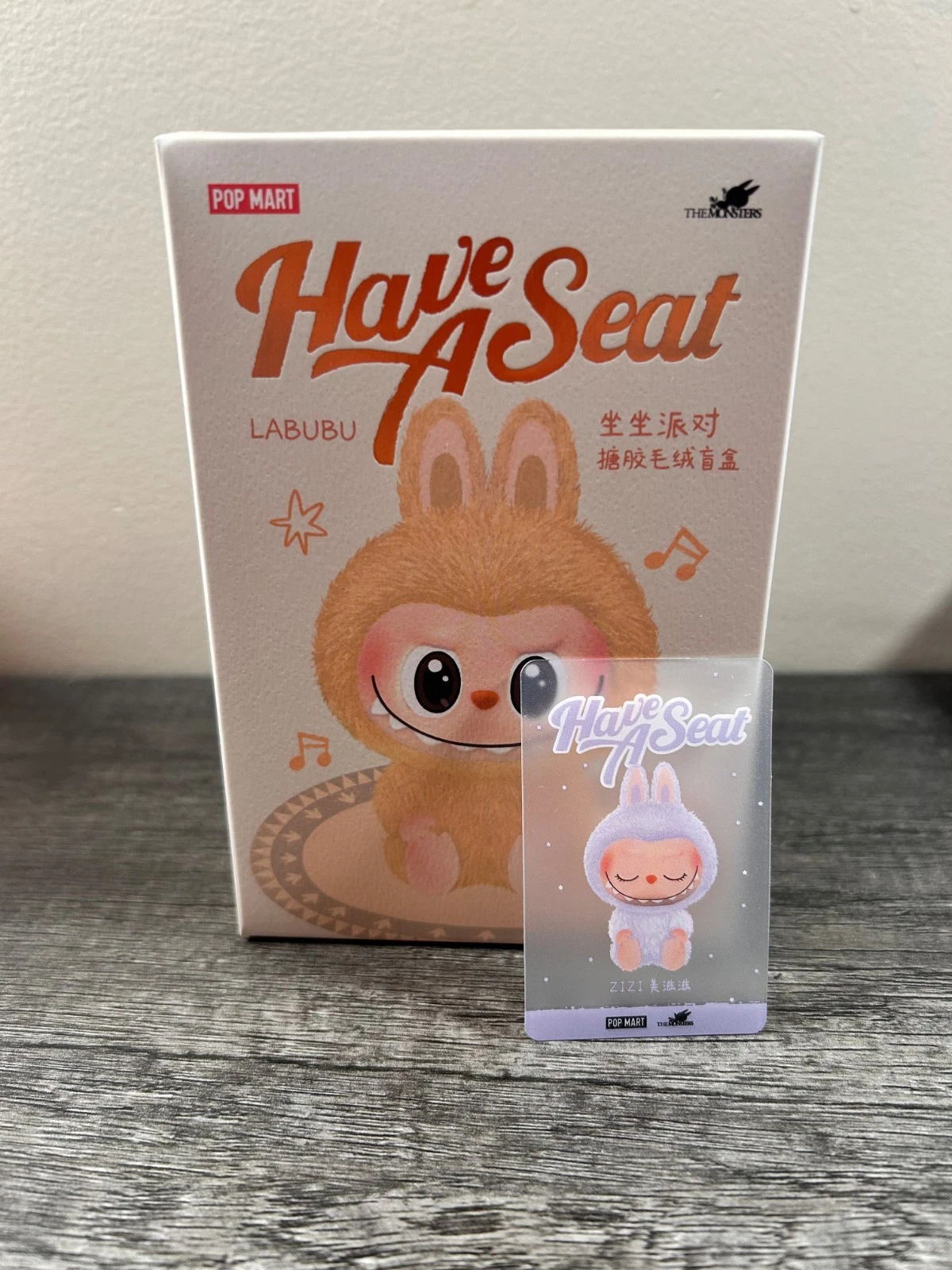 Pop MART Labubu The Monsters Have A Seat Zizi Vinyl Face Plush Sealed