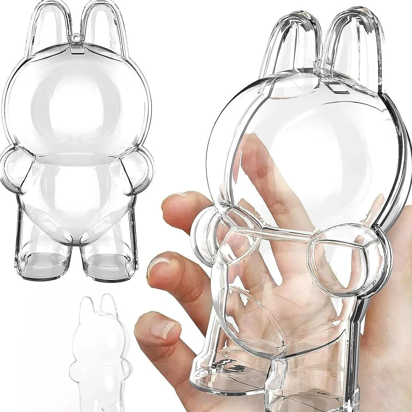 Pop Mart Labubu The Monsters Plush Clear Protective Case/Cover - Macaron Style