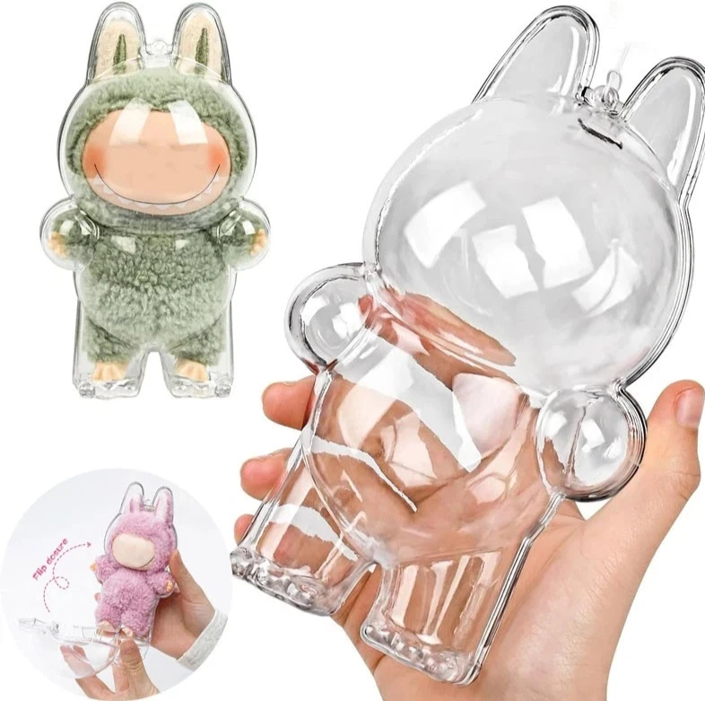Pop Mart Labubu The Monsters Plush Clear Protective Case/Cover - Macaron Style