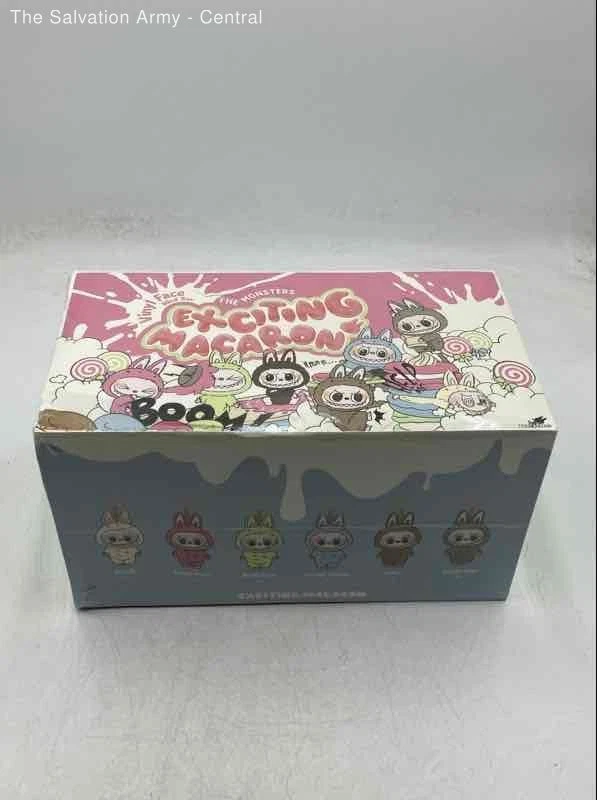 Pop Mart The Monsters Exciting Macaron Vinyl Face Labubu Stuffed Toy Blind Box