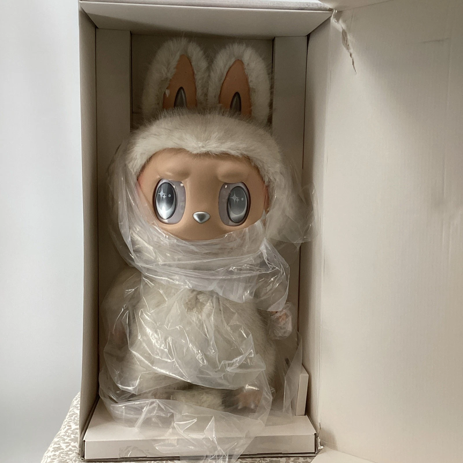 POP MART The Monsters Zimomo Series II Labubu Angel in Clouds BOX DAMAGE