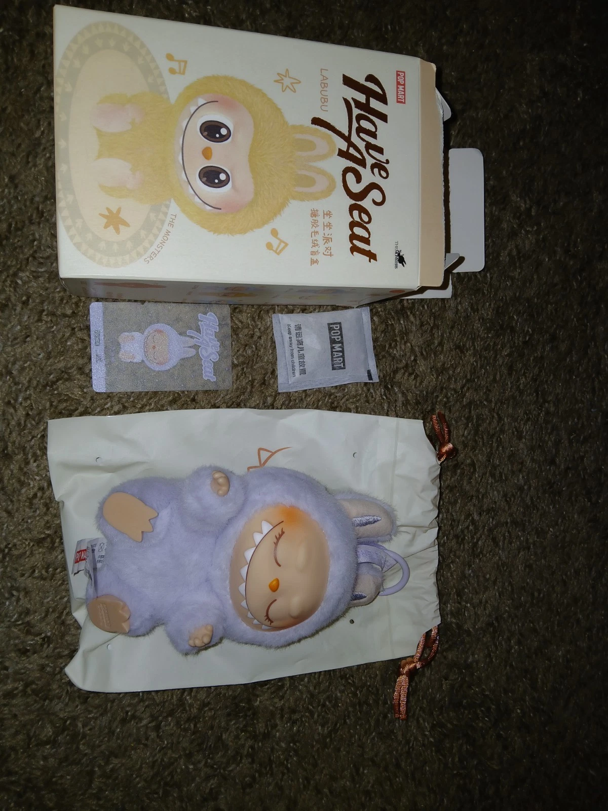 Popmart Have a Seat Labubu - ZIZI " Authentic" U.S. Seller open box