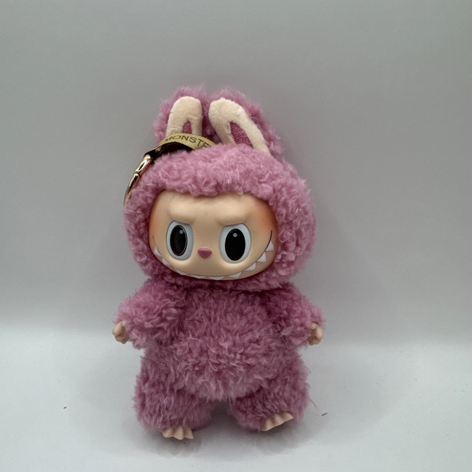 POPMART LABUBU THE EXCITING MACARON KEYCHAIN - LYCHEE BERRY