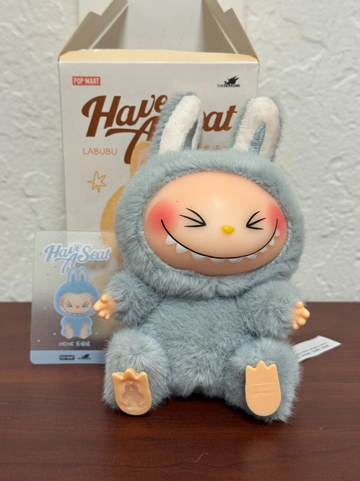 PopMart Labubu The Monsters Have A Seat HEHE Vinyl Face Plush with Box